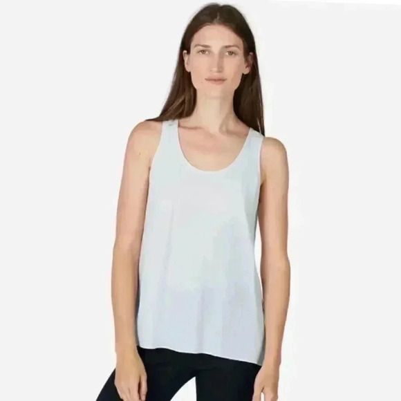 Everlane Tops - Everlane The Silk Tank In Grey